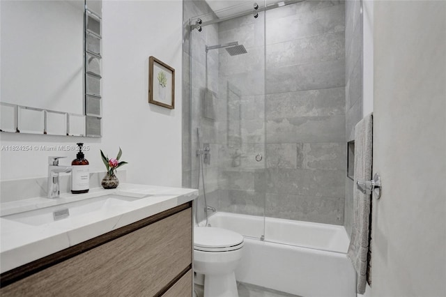1330 Harrison St, Hollywood, FL 33019 - bathroom with vanity and combined bath / shower with glass door