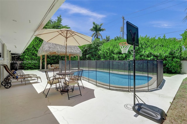 1330 Harrison St, Hollywood, FL 33019 - view of swimming pool with a patio