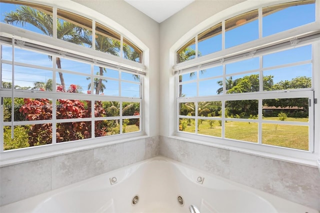 12851 Luray Rd, Southwest Ranches, FL 33330 - full bathroom featuring a jetted tub