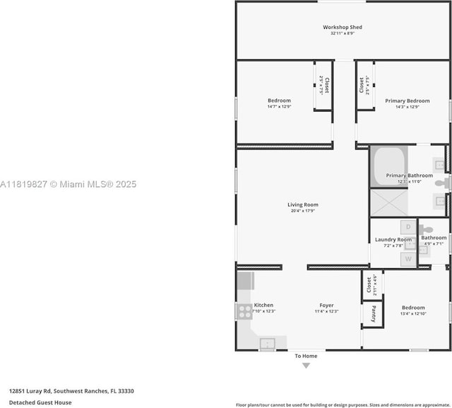 12851 Luray Rd, Southwest Ranches, FL 33330 - view of room layout