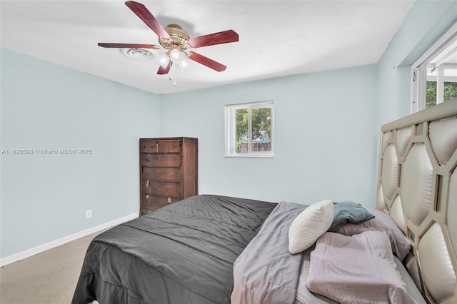 412 S 24th Ave, Hollywood, FL 33020 - bedroom featuring carpet flooring, multiple windows, and a ceiling fan