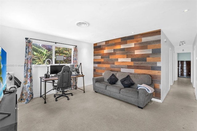 412 S 24th Ave, Hollywood, FL 33020 - office with wooden walls and an accent wall