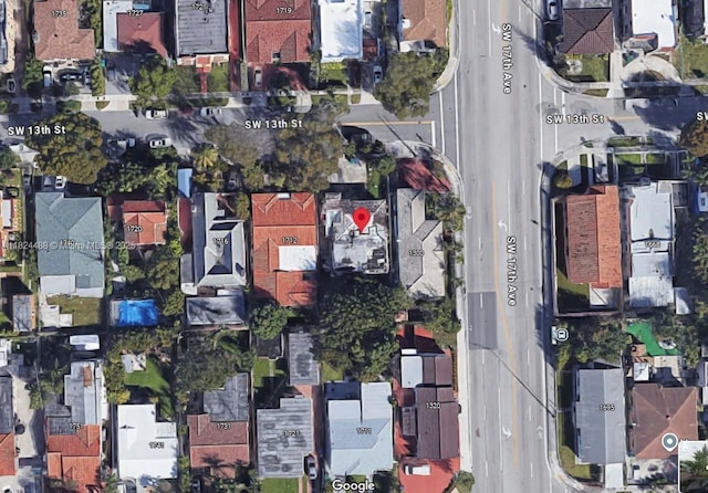 1710 SW 13th St, Miami, FL 33145 - aerial overview of property's location