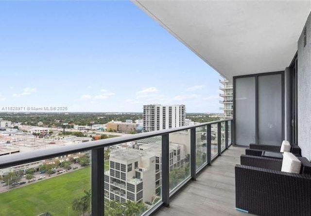 121 NE 34th St Unit 1812, Miami, FL 33137 - balcony featuring a city view