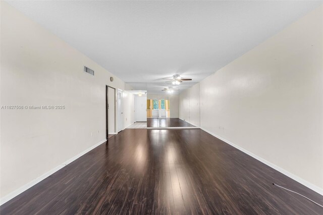 9159 SW 77th Ave Unit 314, Miami, FL 33156 - spare room with ceiling fan and wood finished floors