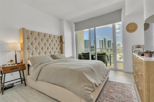 4250 Biscayne Blvd Unit 1217, Miami, FL 33137 - bedroom with a view of skyline and access to exterior