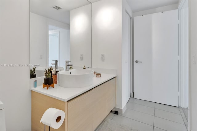 4250 Biscayne Blvd Unit 1217, Miami, FL 33137 - bathroom with vanity and tile patterned flooring