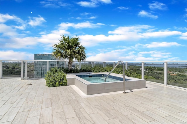 4250 Biscayne Blvd Unit 1217, Miami, FL 33137 - view of swimming pool with an in-ground hot tub