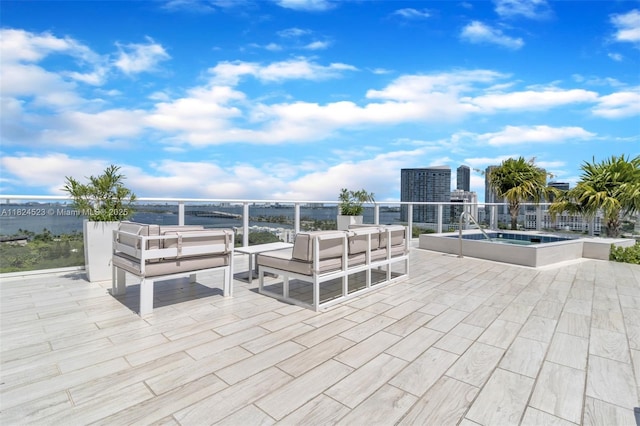 4250 Biscayne Blvd Unit 1217, Miami, FL 33137 - view of patio featuring an outdoor living space