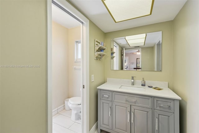 1321 NW 75th Ter, Plantation, FL 33313 - bathroom featuring vanity and tile patterned flooring