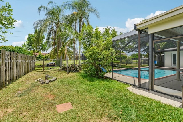 1321 NW 75th Ter, Plantation, FL 33313 - fenced backyard featuring a lanai