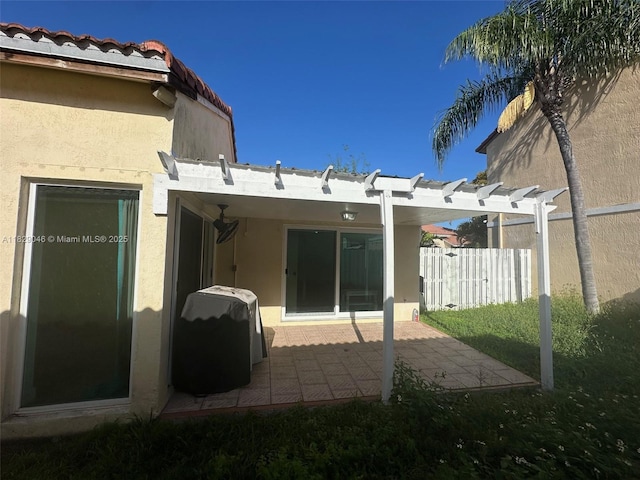17253 NW 6th Ct, Pembroke Pines, FL 33029 - back of house featuring stucco siding, a patio area, and a tile roof