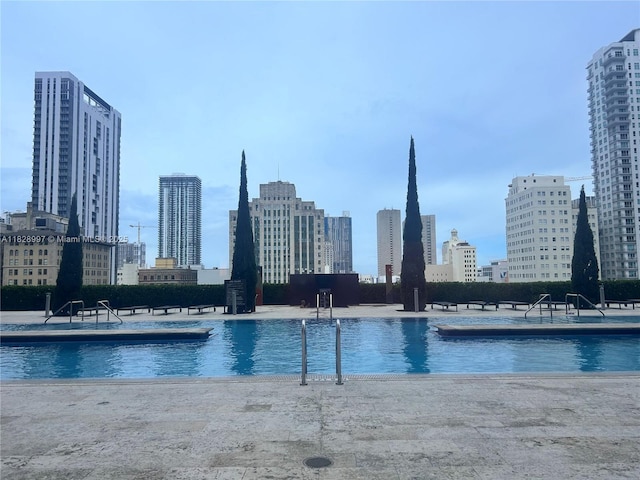 50 Biscayne Blvd Unit 4706, Miami, FL 33132 - community pool with a view of skyline