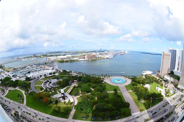 50 Biscayne Blvd Unit 4706, Miami, FL 33132 - aerial overview of property's location with a nearby body of water