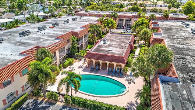 101 E Mcnab Rd Unit 311, Pompano Beach, FL 33060 - drone / aerial view of a pool area