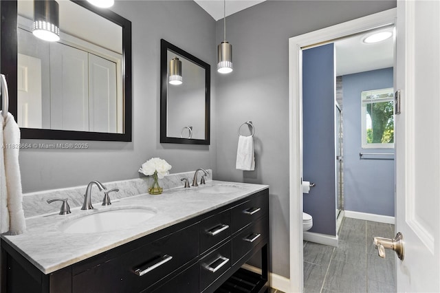 16400 SW 80th Ave, Palmetto Bay, FL 33157 - full bathroom with double vanity and a stall shower