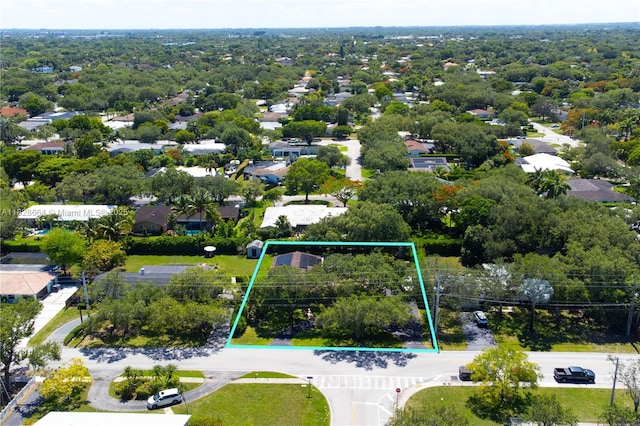 16400 SW 80th Ave, Palmetto Bay, FL 33157 - aerial view of property and surrounding area featuring property parcel outlined