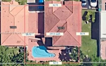 10878 NW 51st Ln, Doral, FL 33178 - map / location with property boundaries highlighted