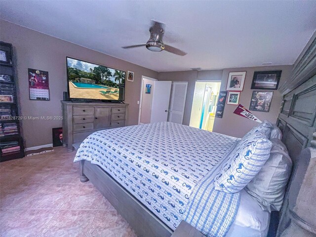 61 W Seminole Ct W, Royal Palm Beach, FL 33411 - bedroom featuring a ceiling fan