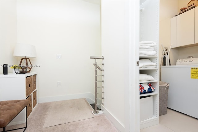 10555 NW 64th Way, Doral, FL 33178 - laundry area featuring washer / clothes dryer and cabinet space