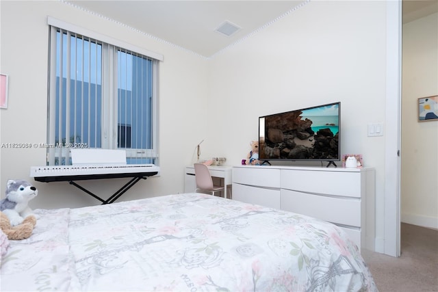 10555 NW 64th Way, Doral, FL 33178 - carpeted bedroom with vaulted ceiling and crown molding