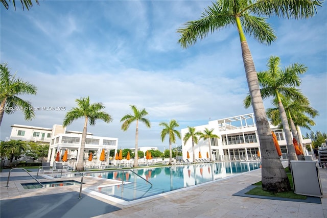 10555 NW 64th Way, Doral, FL 33178 - community pool featuring a patio area