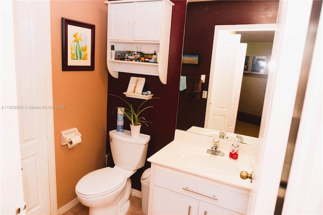 7081 SW 158th Ct, Miami, FL 33193 - half bathroom with vanity and tile patterned flooring