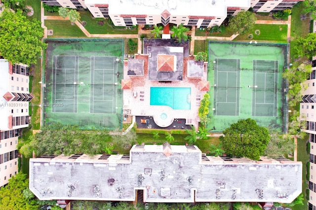 10501 W Broward Blvd Unit 304, Plantation, FL 33324 - drone / aerial view of a pool