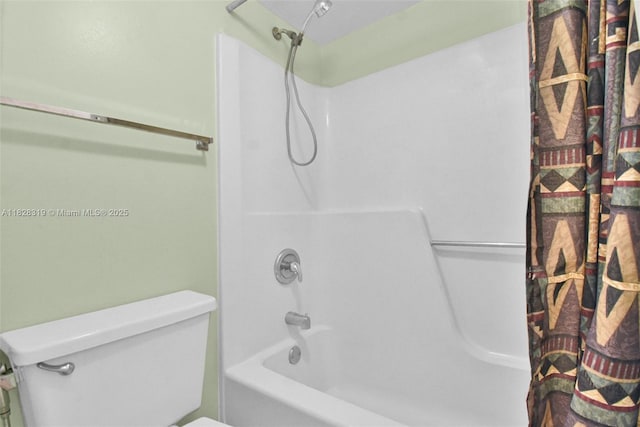 10501 W Broward Blvd Unit 304, Plantation, FL 33324 - bathroom with shower / bath combo with shower curtain and toilet