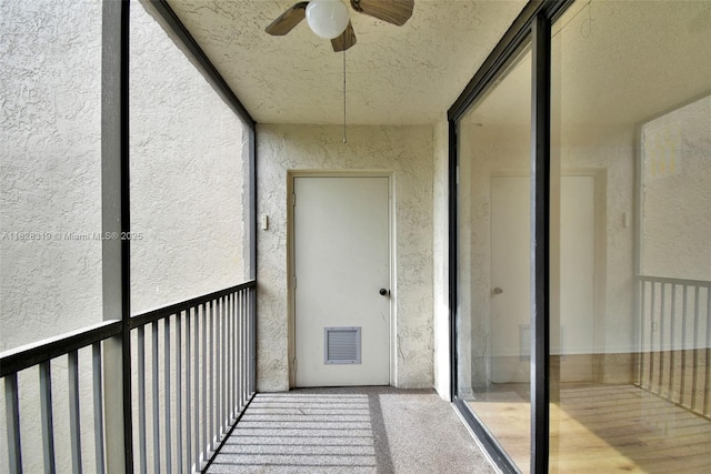 10501 W Broward Blvd Unit 304, Plantation, FL 33324 - unfurnished sunroom with ceiling fan