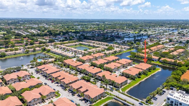 9052 Plymouth Pl Unit 9052, Tamarac, FL 33321 - aerial view of residential area featuring a large body of water