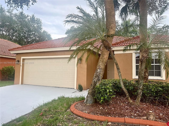 1084 Aspri Way, Riviera Beach, FL 33418 - mediterranean / spanish house featuring driveway, stucco siding, and a garage