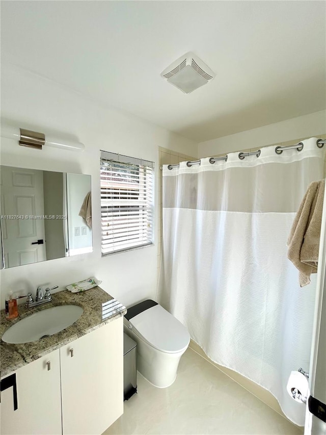 1084 Aspri Way, Riviera Beach, FL 33418 - bathroom with vanity and curtained shower