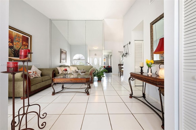 5143 SW 142nd Pl, Miami, FL 33175 - living room featuring light tile patterned floors