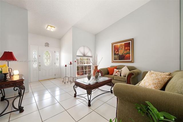 5143 SW 142nd Pl, Miami, FL 33175 - living area with light tile patterned floors and high vaulted ceiling