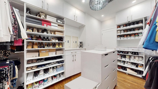 1222 Cortez St, Coral Gables, FL 33134 - walk in closet featuring light wood-type flooring