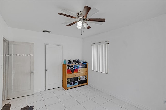 100 SW 67th Ct, Miami, FL 33144 - bedroom featuring ceiling fan and light tile patterned floors