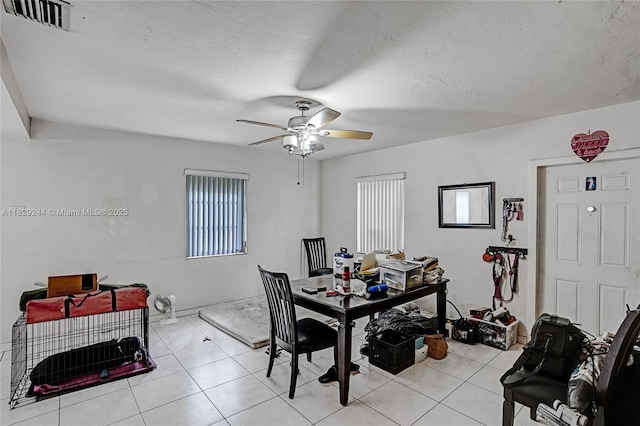 100 SW 67th Ct, Miami, FL 33144 - dining room with a ceiling fan, plenty of natural light, and light tile patterned floors