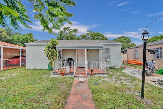 100 SW 67th Ct, Miami, FL 33144 - view of front of house featuring covered porch and stucco siding