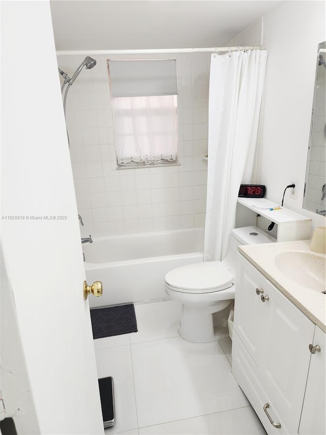 2541 Aragon Blvd Unit 105, Sunrise, FL 33322 - bathroom with vanity, shower / tub combo, and tile patterned floors