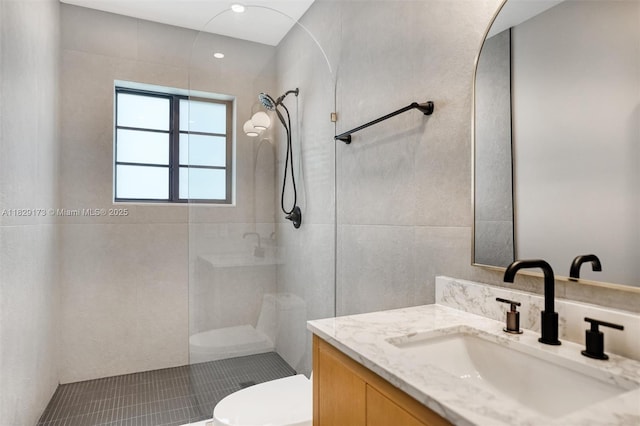1145 SW 20th Ave, Miami, FL 33135 - full bath featuring walk in shower, vanity, and tile patterned floors