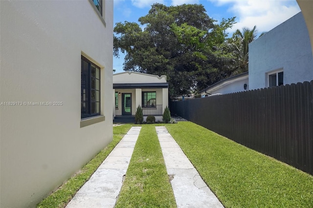 1145 SW 20th Ave, Miami, FL 33135 - view of yard featuring a porch