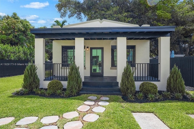 1145 SW 20th Ave, Miami, FL 33135 - view of front facade featuring a porch and stucco siding