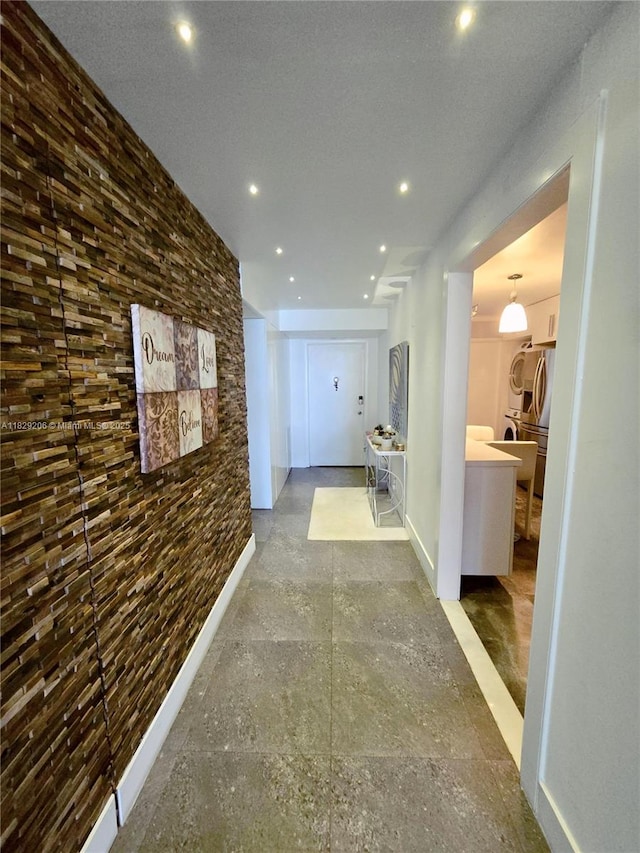 3071 N Course Dr Unit 107, Pompano Beach, FL 33069 - hallway featuring recessed lighting