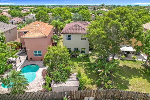 1568 SE 20th Ter, Homestead, FL 33035 - aerial view of residential area featuring a pool