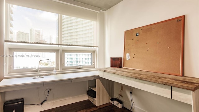 3250 NE 1st Ave Unit 1101, Miami, FL 33137 - unfurnished office featuring dark wood-type flooring
