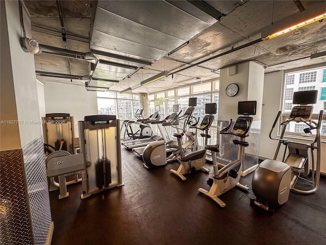 3250 NE 1st Ave Unit 1101, Miami, FL 33137 - workout area with plenty of natural light