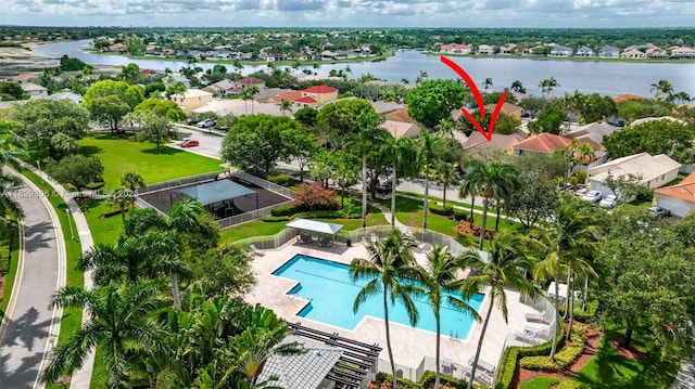 1611 Palermo Dr, Weston, FL 33327 - aerial view of residential area featuring a nearby body of water