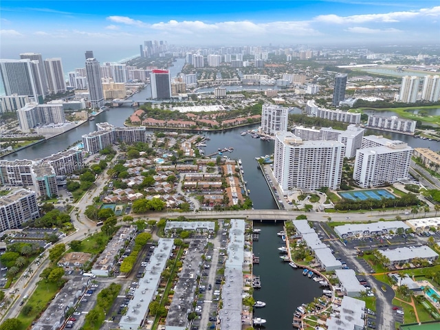 600 Three Islands Blvd Unit 310, Hallandale Beach, FL 33009 - aerial overview of property's location featuring nearby urban area and a large body of water