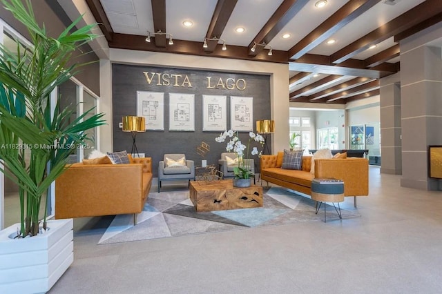 10670 SW 156th Pl Unit 309, Miami, FL 33196 - community lobby with beam ceiling